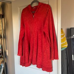 Jess & Jane hoodie orange-red